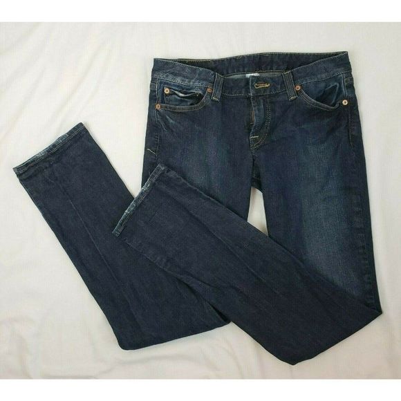 Lucky Brand Jeans Lody Straight Leg 4 27 Low Rise Medium Dark Wash - Picture 6 of 8